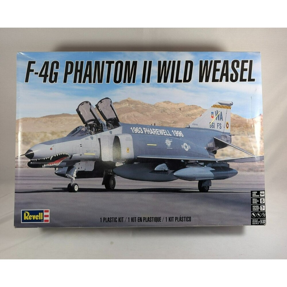 Revell 85-5994 F-4G Phantom II Wild Weasel 1:32 Model Airplane Kit Open Box